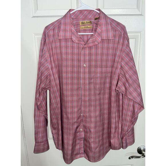 Roundtree & Yorke Gold Label Perfect Performance Men's XL Regular Fit Plaid - Picture 1 of 4